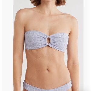 L*Space - Jasper Bandeau Bikini Top - Light Purple Bandeau Bikini Top